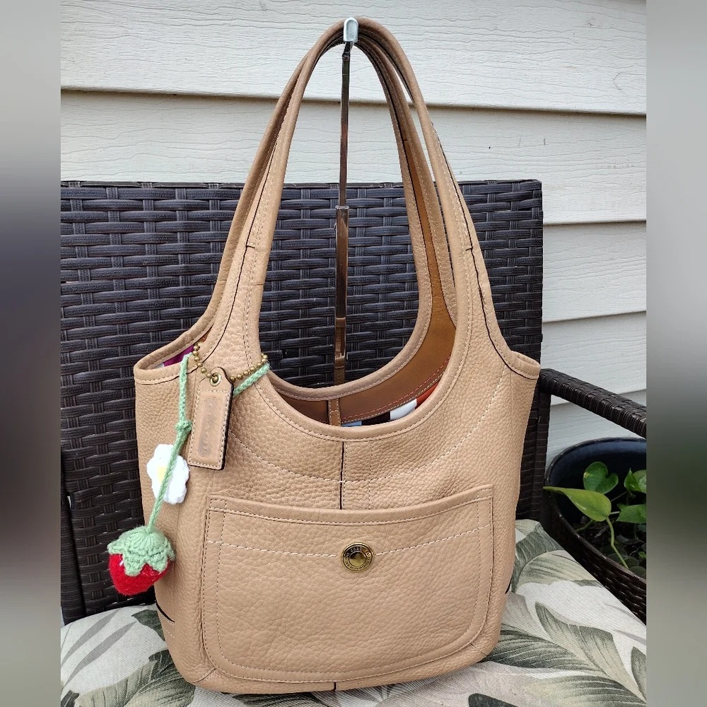 COACH Legacy Pebble Leather Ergo Tote